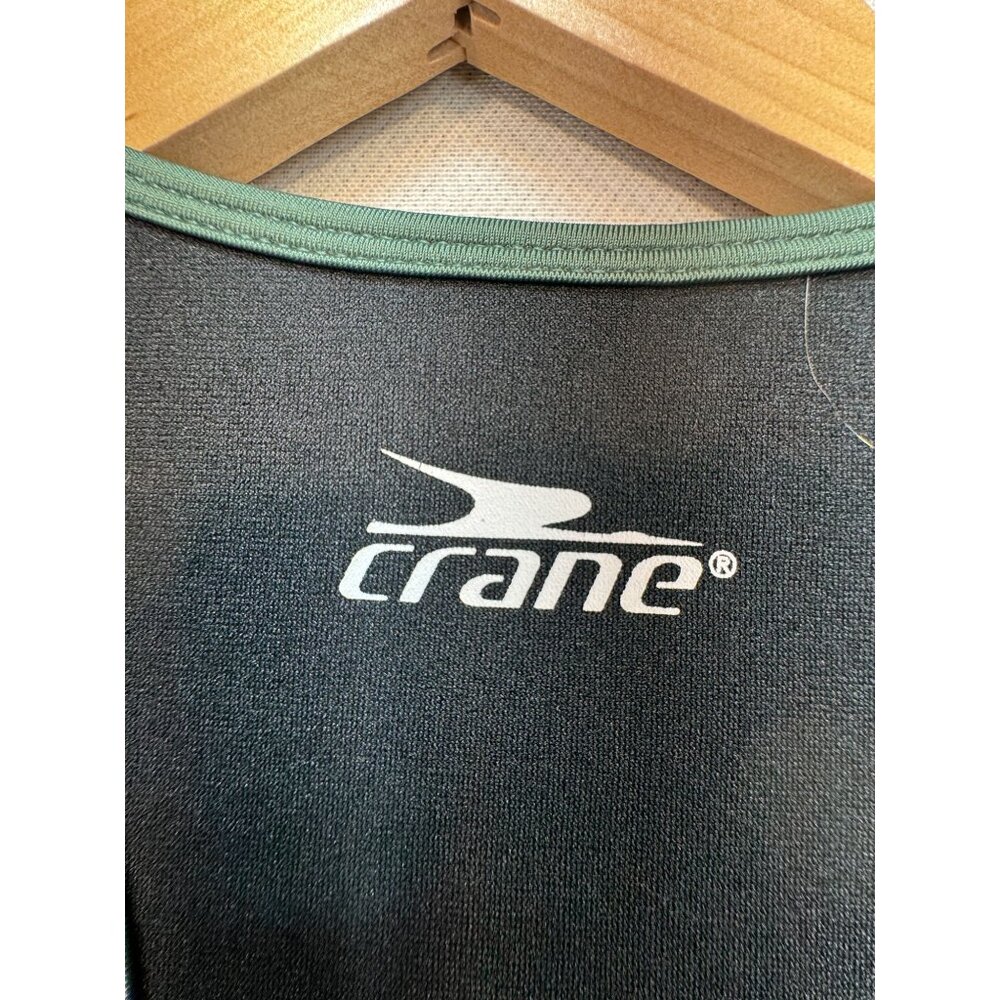 Crane Womens Sauna Sweat Suit Vest Size M Black Full Zip Activewear Training - Picture 2 of 11